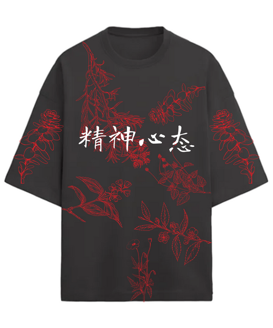 Floral – Oversized Graphic  T-Shirt